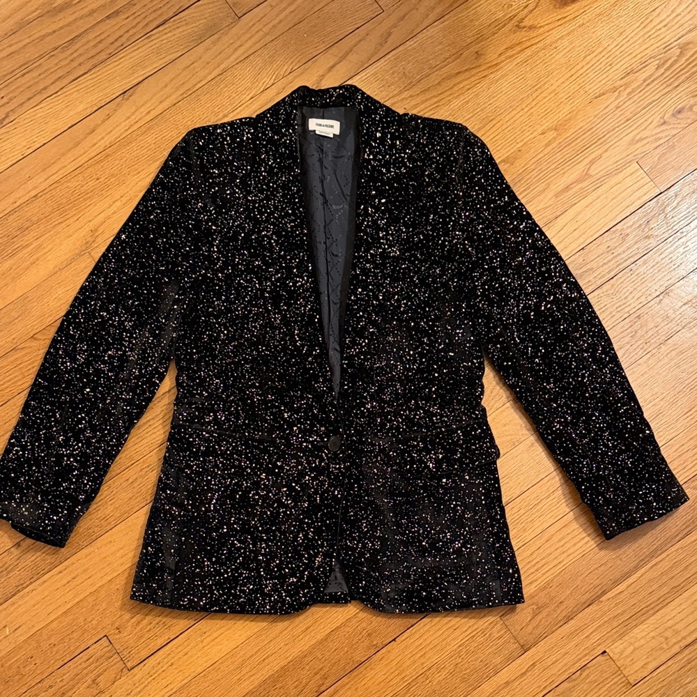 Zadig & Voltaire Black Sparkle Blazer